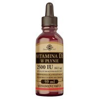 SOLGAR Witamina D3 2500 IU (62,5 µg) płyn 59 ml