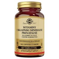 SOLGAR Witaminy i minerały prenatalne 60 tabletek