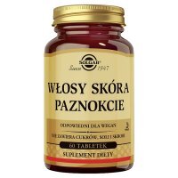 Solgar Włosy Skóra Paznokcie tabletki, 60 szt.