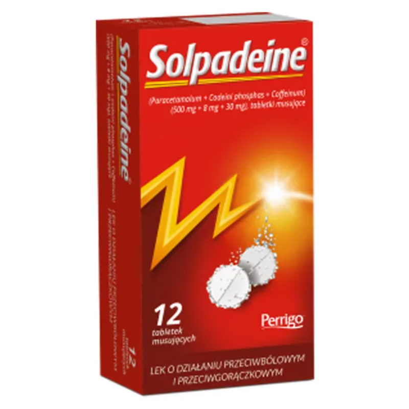 Solpadeine 500 mg + 8 mg + 30 mg tabletki musujące, 12 szt.