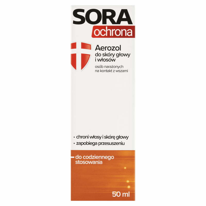 Sora Ochrona Aerozol do skóry głowy i włosów, 50 ml