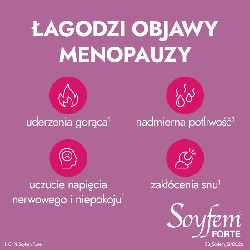 Soyfem Forte tabletki na objawy menopauzy, 30 szt.