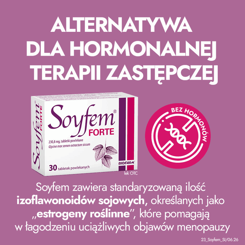 Soyfem Forte tabletki na objawy menopauzy, 30 szt.