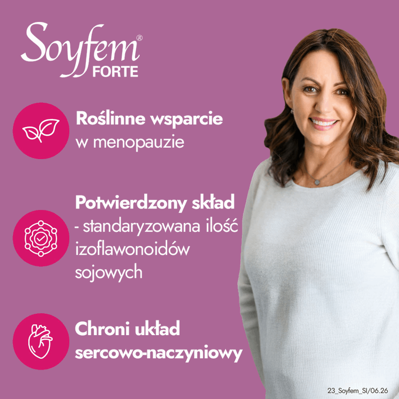 Soyfem Forte tabletki na objawy menopauzy, 30 szt.