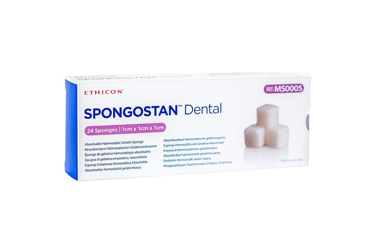 Spongostan Dental  gąbka (1cm x 1cm x 1cm)  24 szt.