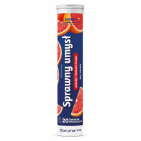 Sprawny Umysł tabletki musujące o smaku grejpfrutowym, 20 szt.