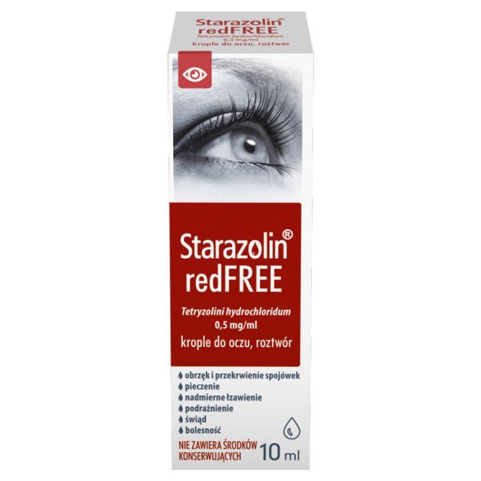 Starazolin Redfree krople do oczu na zaczerwienienia i przekrwienie, 10 ml