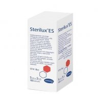Sterilux ES kompresy niejałowe 5 cm x 5 cm 17-nitkowe 8-warstwowe 100 sztuk