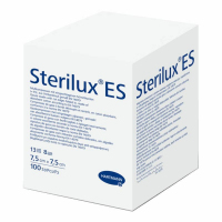 Sterilux ES kompresy niejałowe 7,5 cm x 7,5 cm 13-nitkowe 8-warstwowe, 100 szt.
