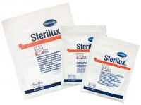 STERILUX Kompresy jałowe 17 nitek 12 warstw 10cm x 10cm 3 szt.