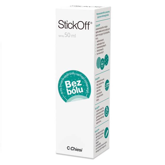 StickOff spray do usuwania opatrunków samoprzylepnych bez bólu, 50 ml