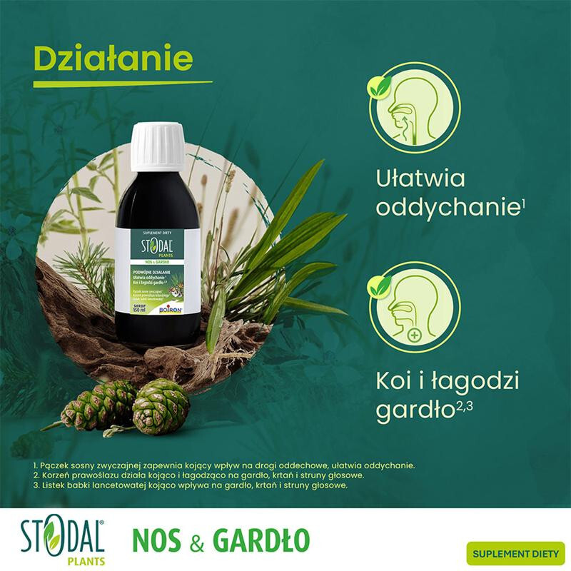 Stodal Plants Nos & Gardło syrop, 150 ml