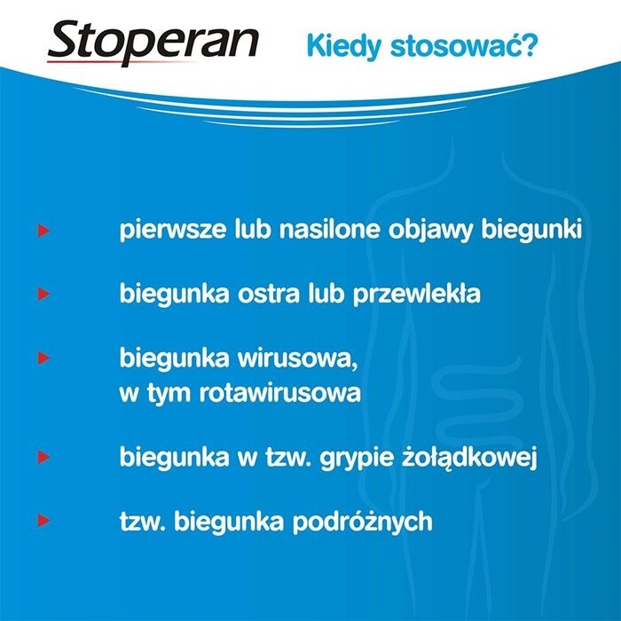Stoperan 2 mg kapsułki twarde na biegunkę, 18 szt.