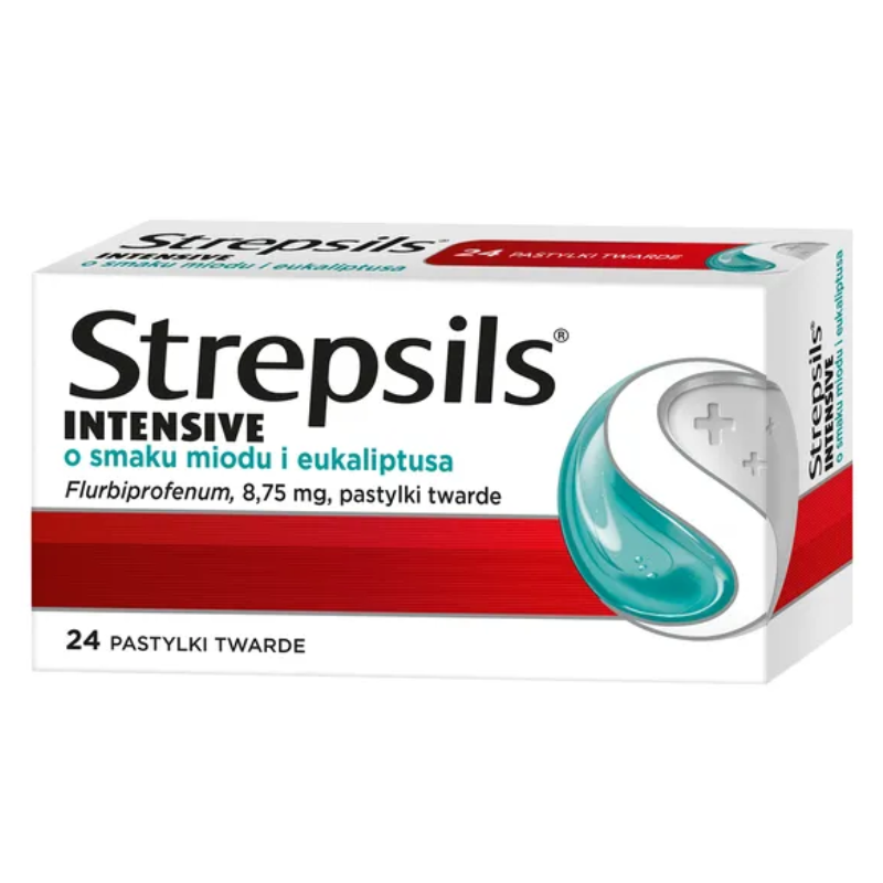 Strepsils Intensive pastylki do ssania o smaku miodu i eukaliptusa, 24 szt.