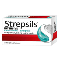 Strepsils Intensive pastylki do ssania o smaku miodu i eukaliptusa, 24 szt.
