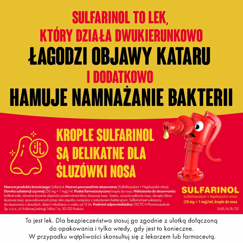 Sulfarinol krople do nosa, 20 ml