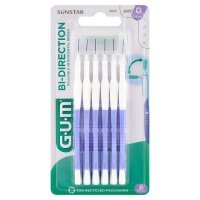 SUNSTAR GUM Bi-Direction Szczoteczki międzyzębowe 0,6mm 6 sztuk