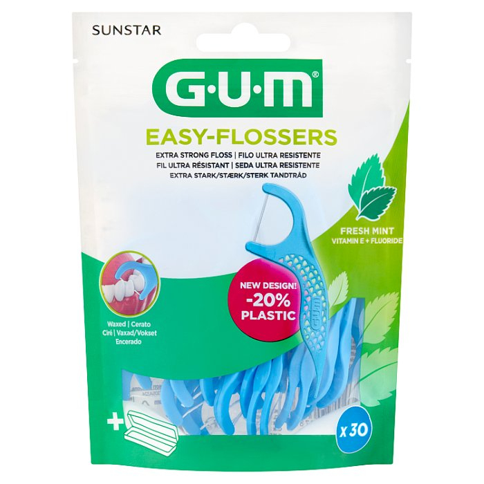 SUNSTAR GUM Easy-Flossers Nić dentystyczna 30 szt.