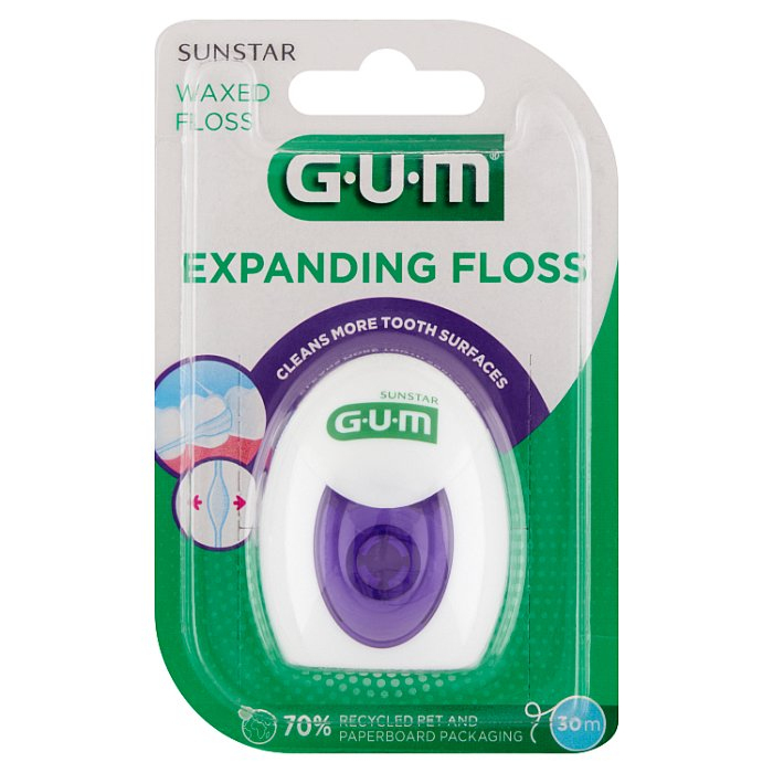 SUNSTAR GUM Expanding Floss nić dentystyczna 30 metrów