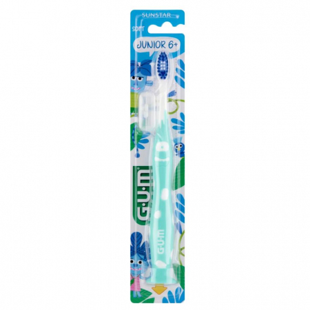 Sunstar Gum Junior 6+ Szczoteczka do zębów dla dzieci w wieku 6-9 lat miękka, 1 szt.