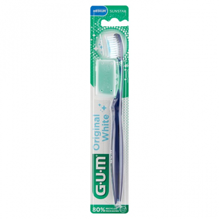 SUNSTAR GUM Original White 563 Szczoteczka do zębów średnia 1 szt.