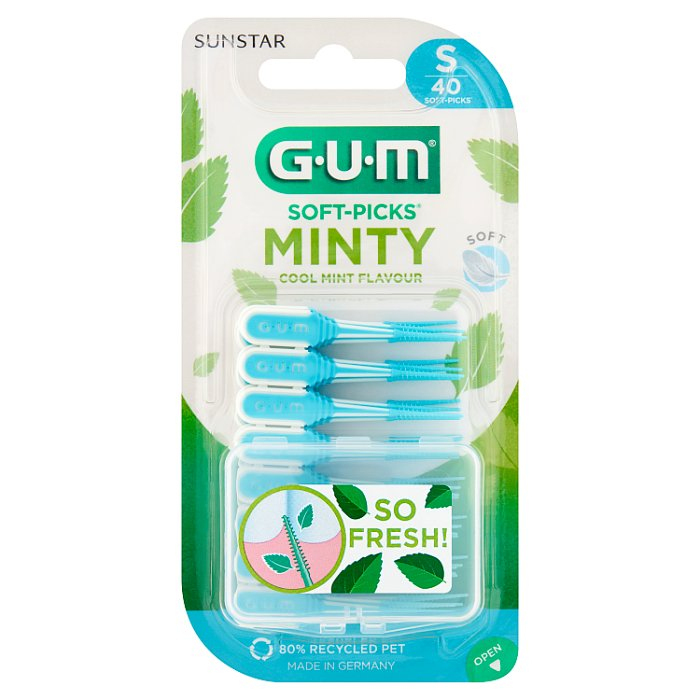 Sunstar Gum Soft-Picks Comfort Flex Cool Mint czyściki międzyzębowe małe S, 40 szt.