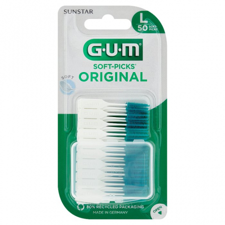Sunstar Gum Soft-Picks Original czyściki międzyzębowe duże L, 50 szt.