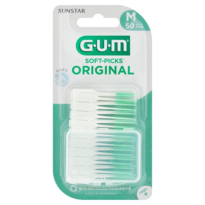 SUNSTAR GUM Soft-Picks Original Regular Szczoteczki międzyzębowe rozmiar M, 50 szt.