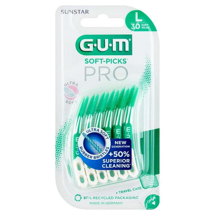 Sunstar Gum Soft-Picks Pro ultra miękkie czyściki międzyzębowe duże L, 30 szt.