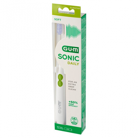 SUNSTAR GUM Soniczna Szczoteczka Elektryczna biała 1 szt.
