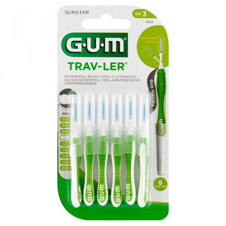 SUNSTAR GUM Trav-Ler Szczoteczki międzyzębowe 1,1 mm 6 sztuk