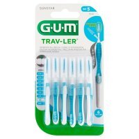 SUNSTAR GUM Trav-Ler Szczoteczki międzyzębowe 1,6 mm 6 sztuk
