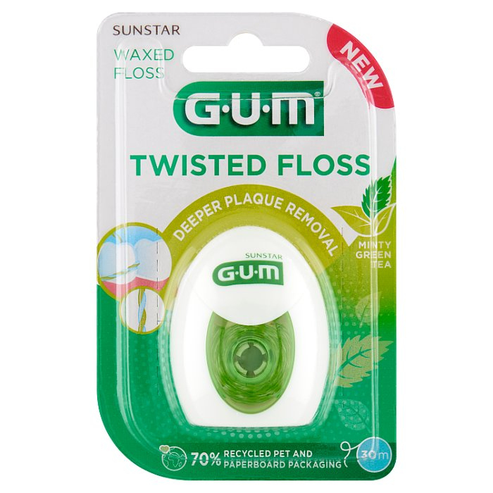 SUNSTAR GUM TWISTED FLOSS Nić dentystyczna 30 m