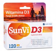 SunVi D3 2000 120 kapsułek