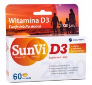 SunVi D3 2000 kapsułki, 60 szt.