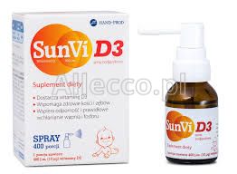 SunVi D3 400 j.m. krople, 20 ml