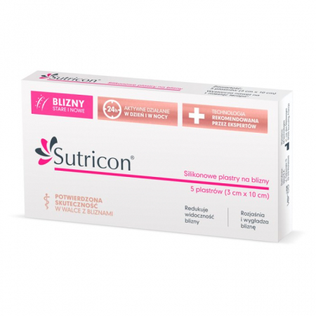 Sutricon plastry na blizny 3cm x 10cm 5 szt. / Blizny