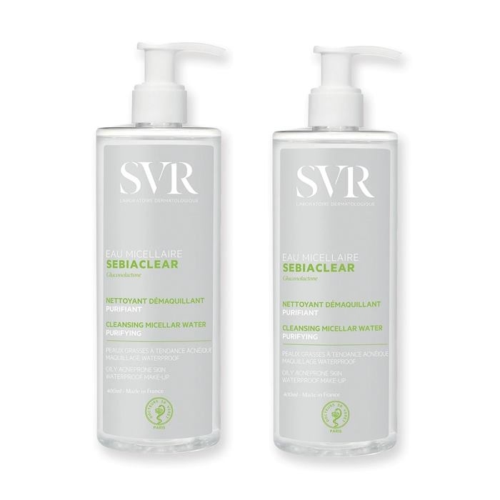 SVR SEBIACLEAR Płyn micelarny 2 x 400 ml