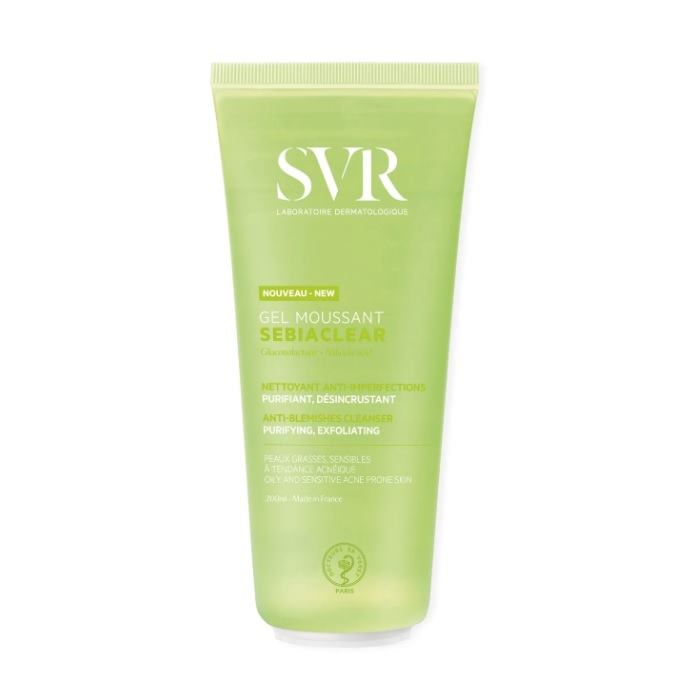 SVR Sebiaclear Żel do mycia skóry tłustej i trądzikowej, 200 ml