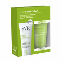 SVR Sebiaclear Zestaw (krem nawilżająco-regenerujący, 40 ml + krem do mycia twarzy i ciała, 55 ml), 1 szt.