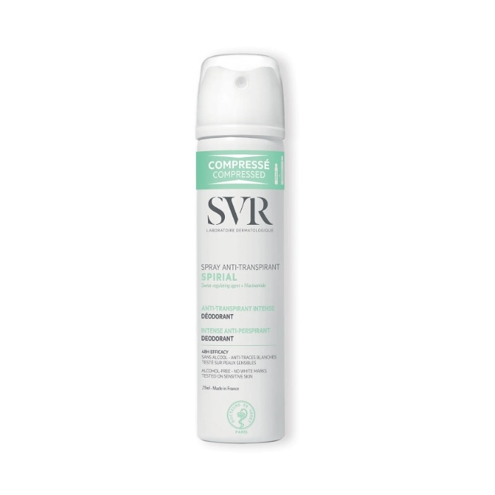 SVR Spiral antyperspirant w sprayu intensywna ochrona przed poceniem, 75 ml