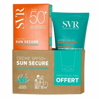 SVR Sun Secure Zestaw (krem ochronny SPF 50+, 50 ml + mleczko po opalaniu, 50 ml), 1 szt.