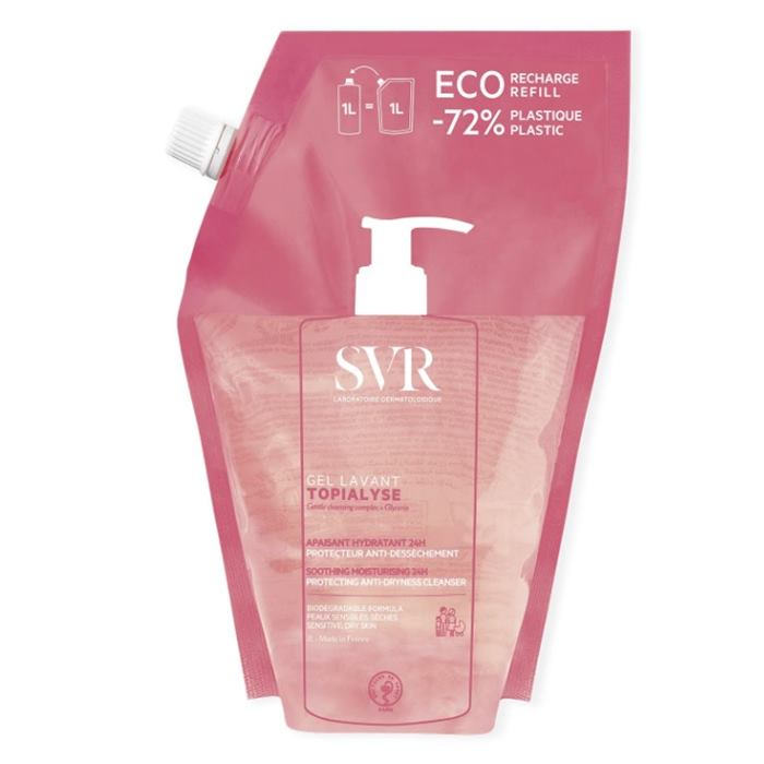 SVR Topialyse Żel do mycia skóry suchej i wrażliwej uzupełnienie, 400 ml
