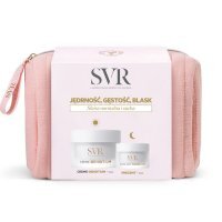 SVR Zestaw: Densitium krem odżywczy, 50 ml + balsam regenerujący na noc 15 ml + kosmetyczka