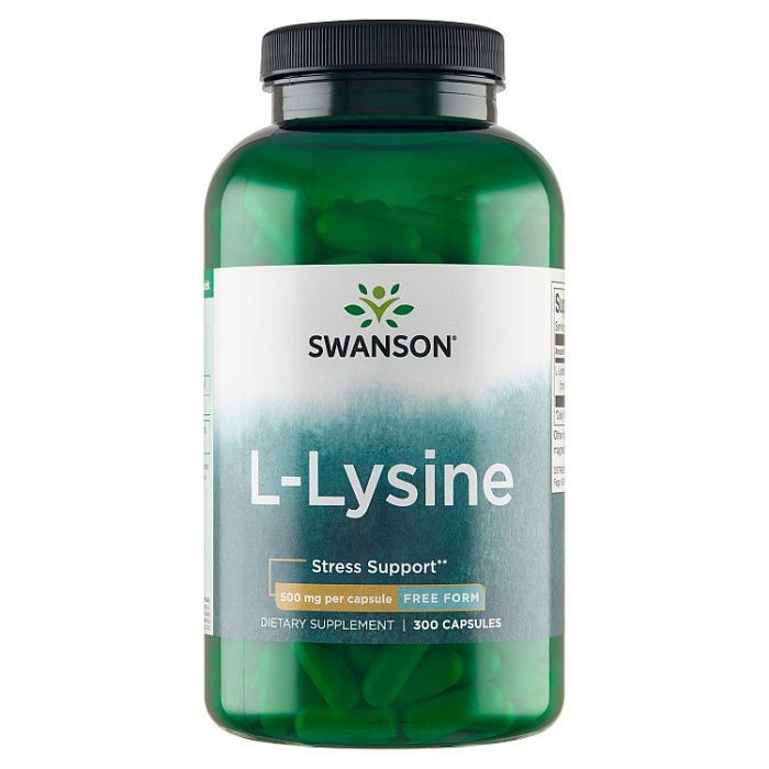 Swanson Free-Form L-Lysine kapsułki, 300 szt.