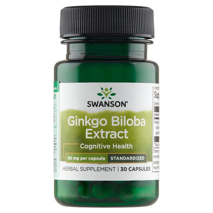 SWANSON Ginkgo Biloba Extract 30 kapsułek