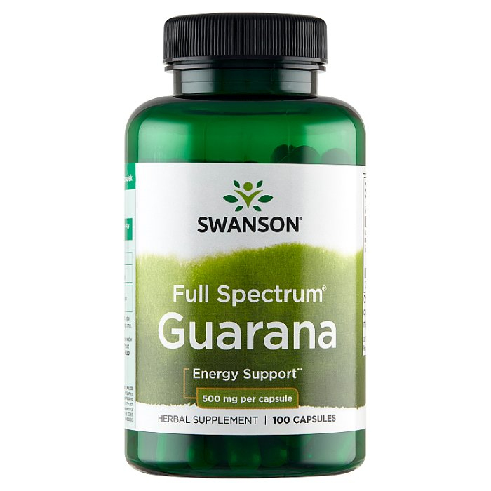 SWANSON Guarana 500 mg 100 kapsułek