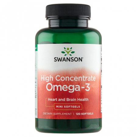 Swanson High Concentrate Omega-3 120 kapsułek