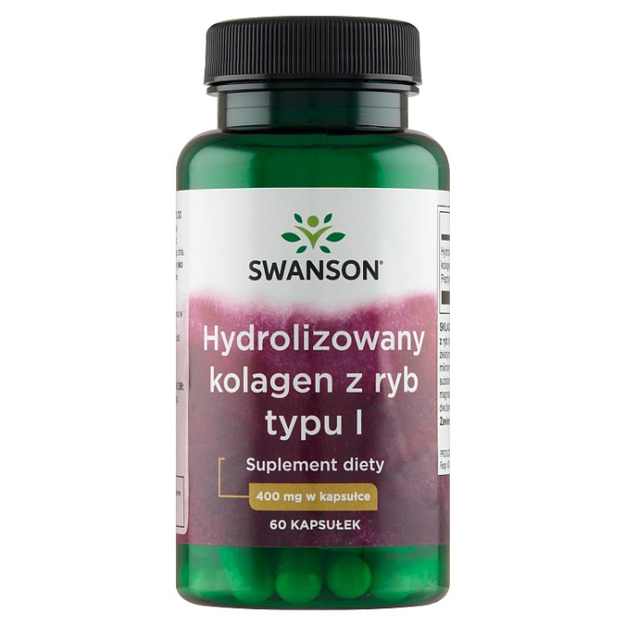 Swanson Hydrolizowany kolagen z ryb typu I kapsułki, 60 szt.