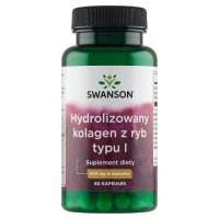 Swanson Hydrolizowany kolagen z ryb typu I kapsułki, 60 szt.